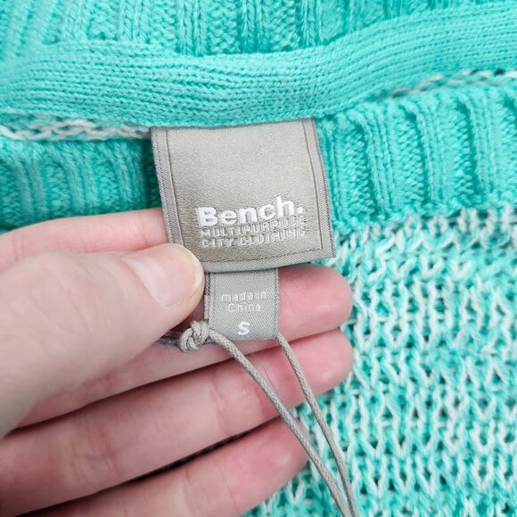 Bench Urban Wear Womens Long Sleeve Loose Knit Sweater Green Size Small - Picture 3 of 9
